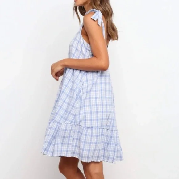 blue mesh midi dress Feeling The Joy Red Tartan Plaid Midi Dress, Large - The Mint Julep Boutique